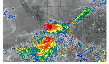 El huracán Kay mantendrá lluvias torrenciales y fuertes rachas de