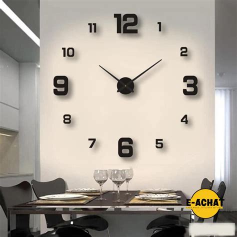 SOLEDI Pendule Murale Design Moderne Horloge Murale Silencieuse Et Sans