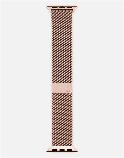 Milanese Loop Apple Watch Strap Rose Gold Series 3 8 Se And Ultra