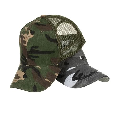 Aliexpress Buy New Camo Mesh Baseball Cap Men Camouflage Bone