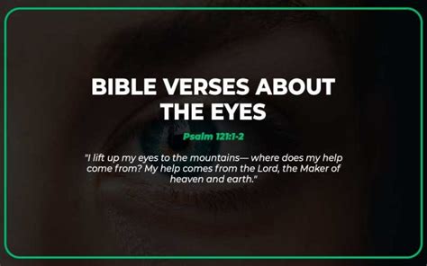 30 Important Bible Verses About The Eyes Scripture Savvy