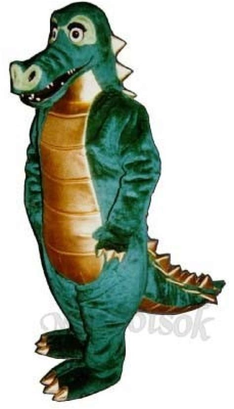 Spiked Alligator Mascot Costume