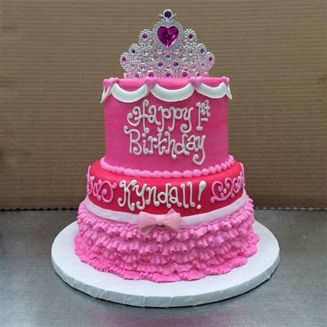 Pretty Pink Princess Cake Complete With Tiara And Icing Tutu Cake By