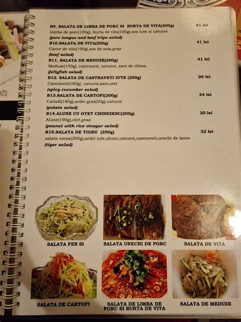 Menu At Beijing Garden Bucharest Strada Berzei 66