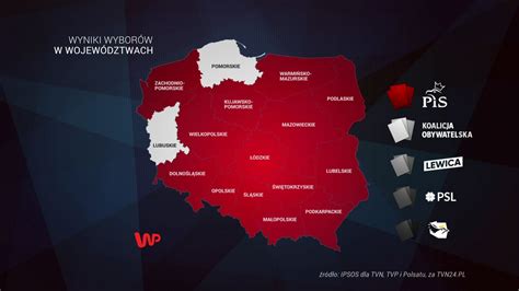 Wyniki wyborów 2019 exit poll 14 województw dla PiS 2 dla KO WP