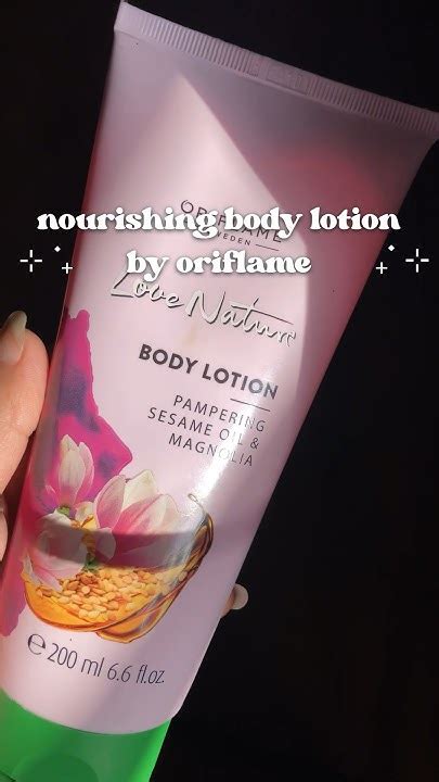 Love Nature Body Lotion By Oriflame💌 Youtube