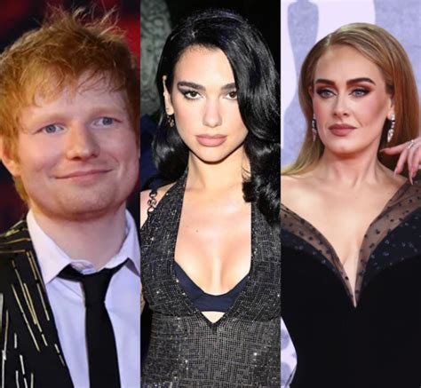 Krah Adele Dhe Ed Sheeran Dua Lipa Nominohet Në çmimet “ivor Novello