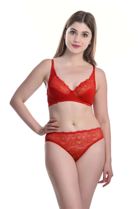 In Curve Women Cotton Bra Panty Set For Lingerie Set Pack Of