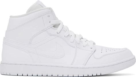 Nike Jordan White Air Jordan 1 Sneakers - ShopStyle