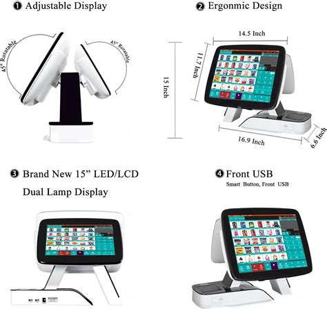 Buy Meetsun All In One Cash Register Pos System Touch Screen Windows