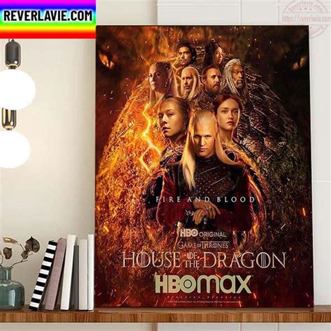 House Of The Dragon Season 2 Fire And Blood Home Decor Poster Canvas ...