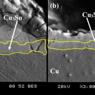 Imc Formation For A Sn Ag Cu And B Sn Ag Gnss Cu Solder