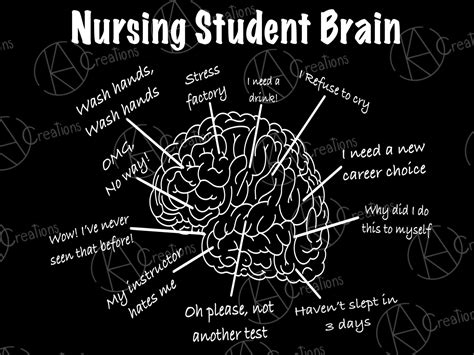 Nursing Student Brain PNG Design - Etsy