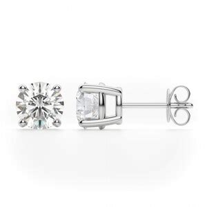 Lab Grown Diamond Stud Earrings Agi Certified Vs Si Clarity E F Color