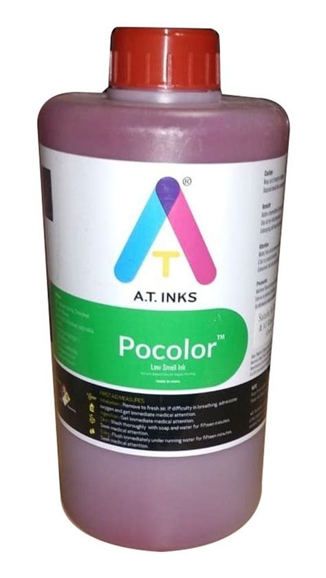 A T INKS Digital Printing Red Pocolor Solvent Based Ink Bottle