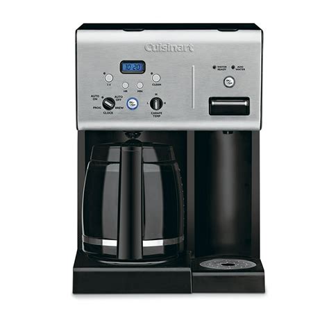 Cuisinart Chw 12 Coffee Plus 12 Cup Programmable Coffeemaker With Hot Water System Black