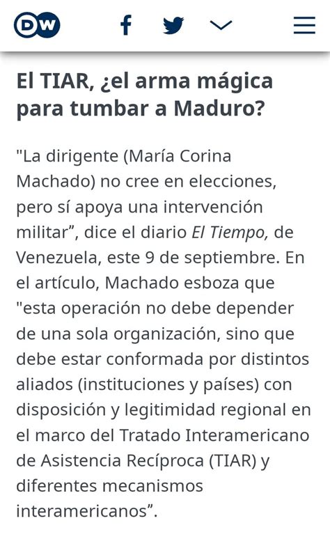 Marialex Cerezo On Twitter Infonoticia Mar A Corina Machado Queda