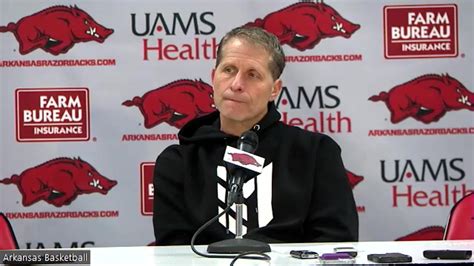 WATCH: Arkansas basketball coach Eric Musselman recaps win over South ...