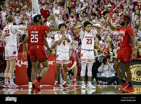 March Wisconsin Badgers Guard Chucky Hepburn And Guard