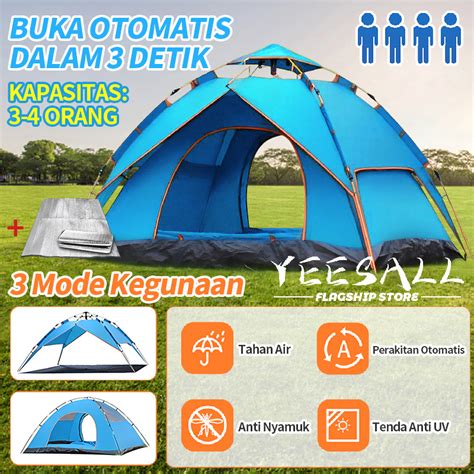 Jual New Tenda Camping Kapasitas Luas 5 8 Orang Lipat Portable