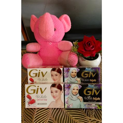 Jual Giv White Hijab Sabun Mandi Batang Saffron Niacinamide 72 Gr