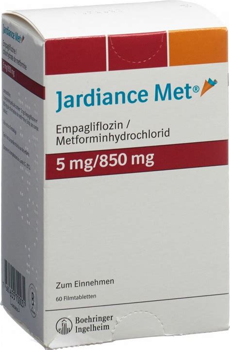 Jardiance Met Filmtabletten 5 850mg 60 Stück in der Adler Apotheke