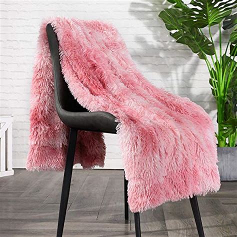 Lvylov Decorative Soft Fluffy Faux Fur Throw Blanket 50 X 60