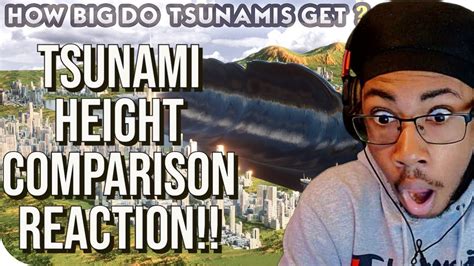 Tsunami Height Comparison 3d Reaction Youtube