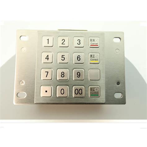 Payment Kiosk Ip65 Epp Pin Pad 304 Stainless Steel Encrypted Keypad