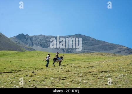 Daily life in the highest village of Azerbaijan. Houses on the top of ...