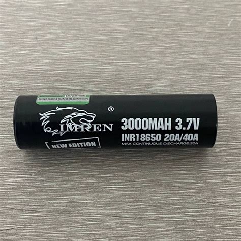 IMREN 18650 (BLACK) 3000MAH 40A NEW EDITION