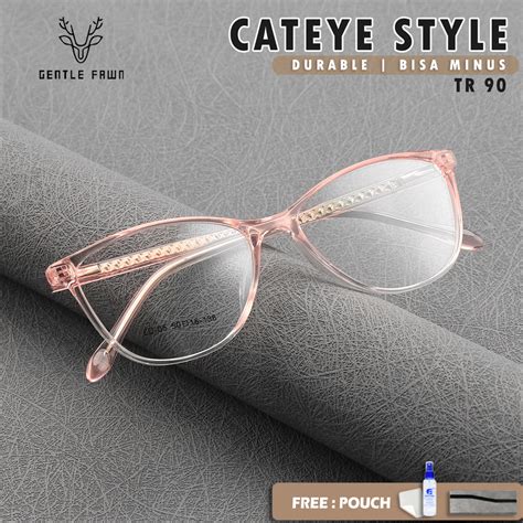 Jual Gentle Fawn Frame Kacamata Elegan Antiradiasi Bisa Minus Fashion