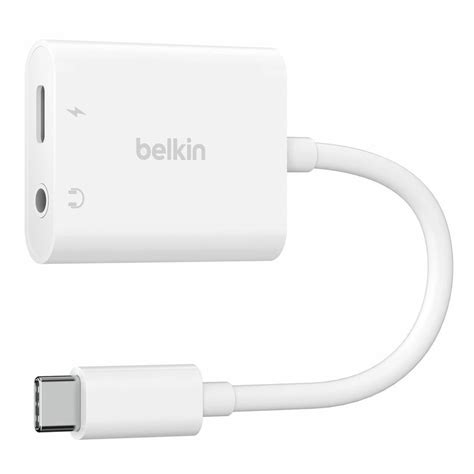 Belkin Rockstar 35mm Audio Usb C Charge Adapter Adaptergender