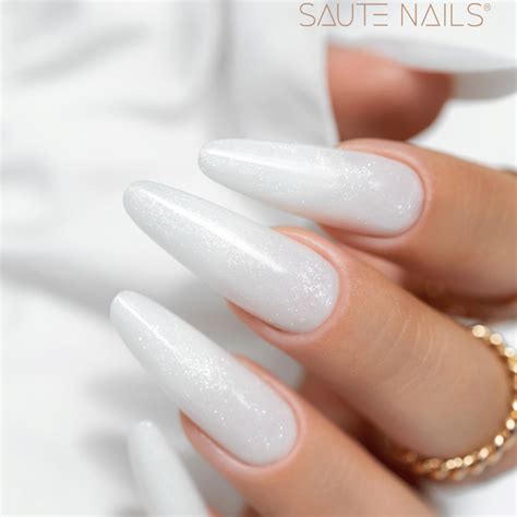 Saute Nails One Touch Glitter Milky White G Justnails Pl