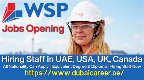 WSP Careers - WSP Jobs Opening In UAE, USA, Canada - Free Apply Online 2024 » Dubaicareer.ae