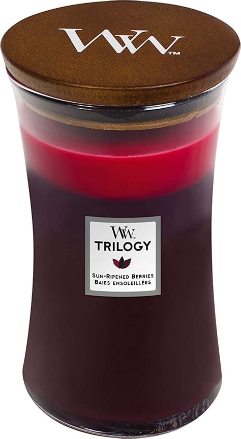 Amazon Woodwick Large Hourglass Trilogy Scented Candle Sun