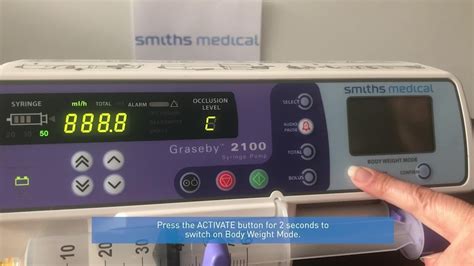 Smiths Medical Syringe Pump Kg Model Name Number Graseby At