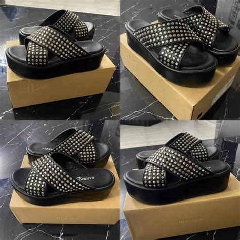 Sandalias Ricky Sarkany Negras Tachas Talle Mercadolibre