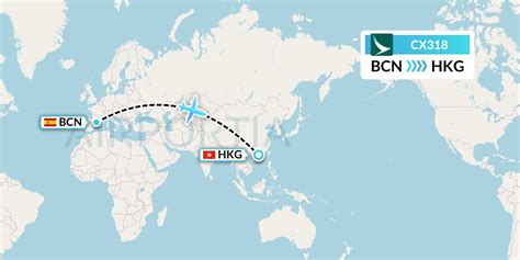 Cx Flight Status Cathay Pacific Barcelona To Hong Kong Cpa