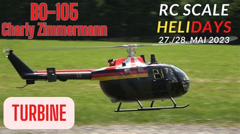 Rc Bo 105 Charly Zimmermann Helifactory Rc Scale Helicopter Show 2023 Youtube