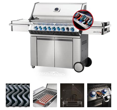 Barbecue Napoleon Prestige PRO 665 RSIB Sizzle Zone Réchaud