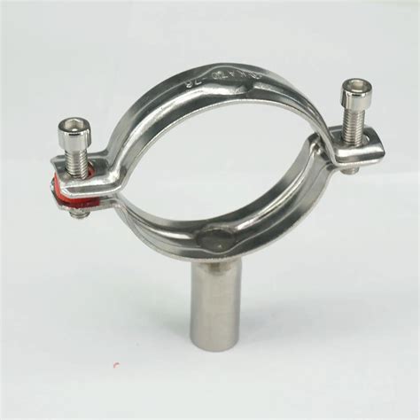 Mm Stainless Steel Sanitary Pipe Clamp Clips Support Tube