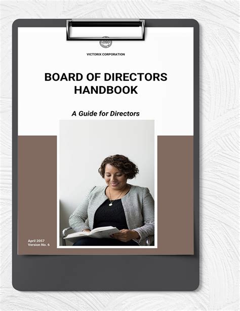 Board Of Directors Manual Template Prntbl Concejomunicipaldechinu Gov Co