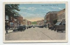 Scene on Main Street NILES MI Berrien / Cass Counties 1920's Trolley ...