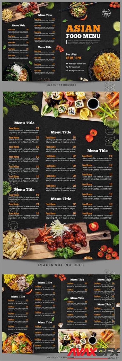 Psd Flyer Asian Food Restaurant Menu Avaxgfx