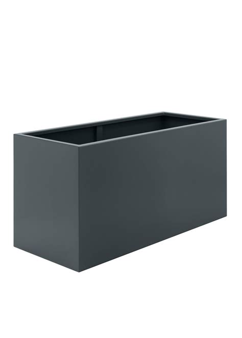 Coloured Metal Trough 600 Planter & Rectangular Plant Container (W ...