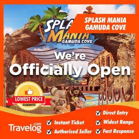 Splash Mania Gamuda Cove Waterpark Admission Tickets Shopee Malaysia