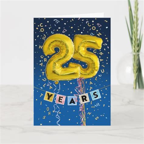 25 Year Work Anniversary Card