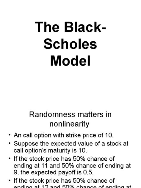 Black Scholes | Black–Scholes Model | Option (Finance) | Free 30-day Trial | Scribd