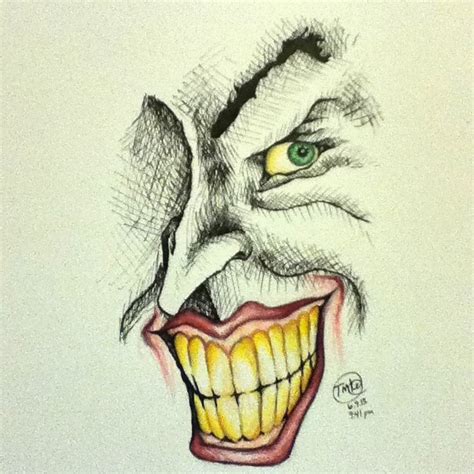 Joker Smile Drawing by kinn12 on DeviantArt